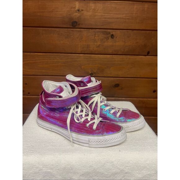 Converse Shoes - Converse Chuck Taylor All Star Brea High Top iridescent sneakers Sz 9
